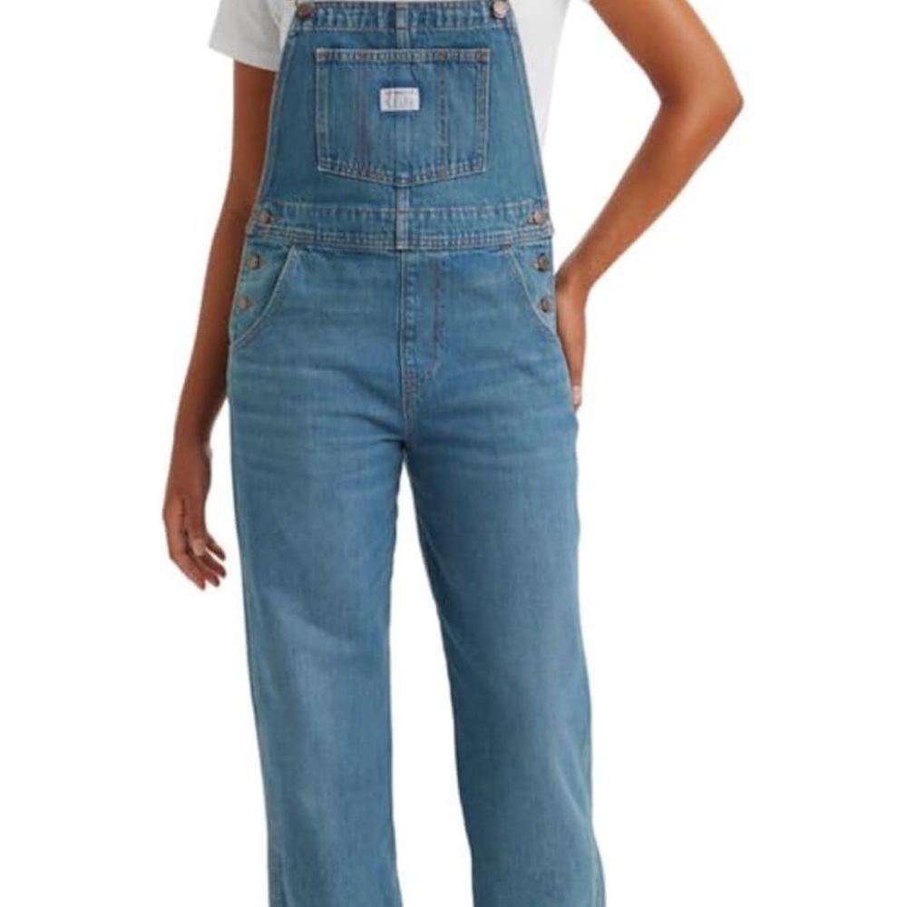 Levi's Women's Light Blue Denim Overalls